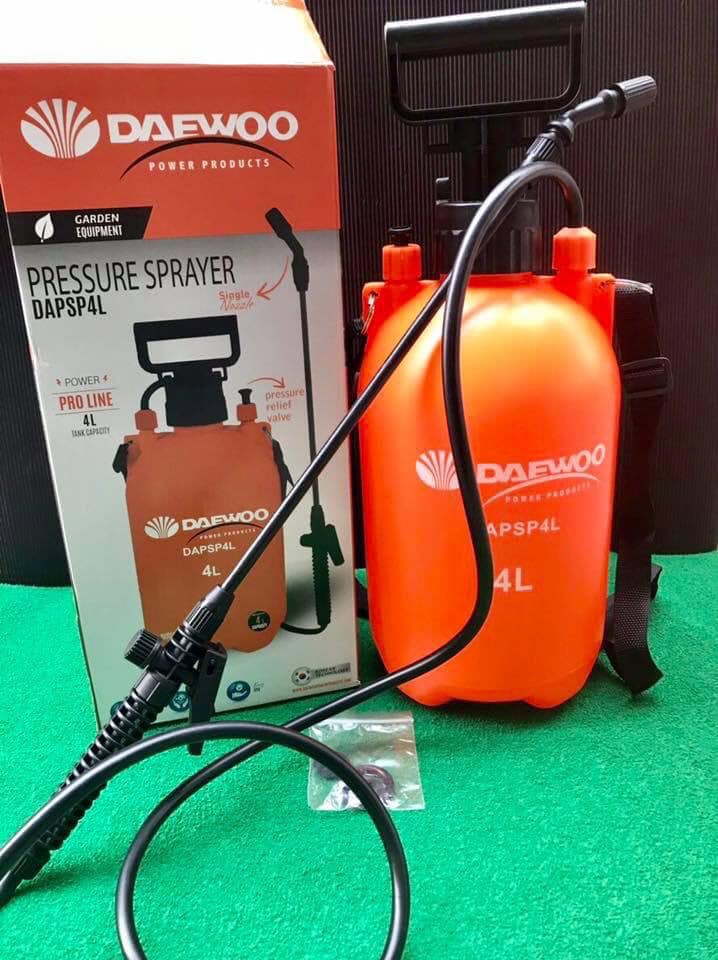 ถังพ่นยามือถือ ชนิดมือโยก Daewoo มีขนาด 1-8 ลิตร