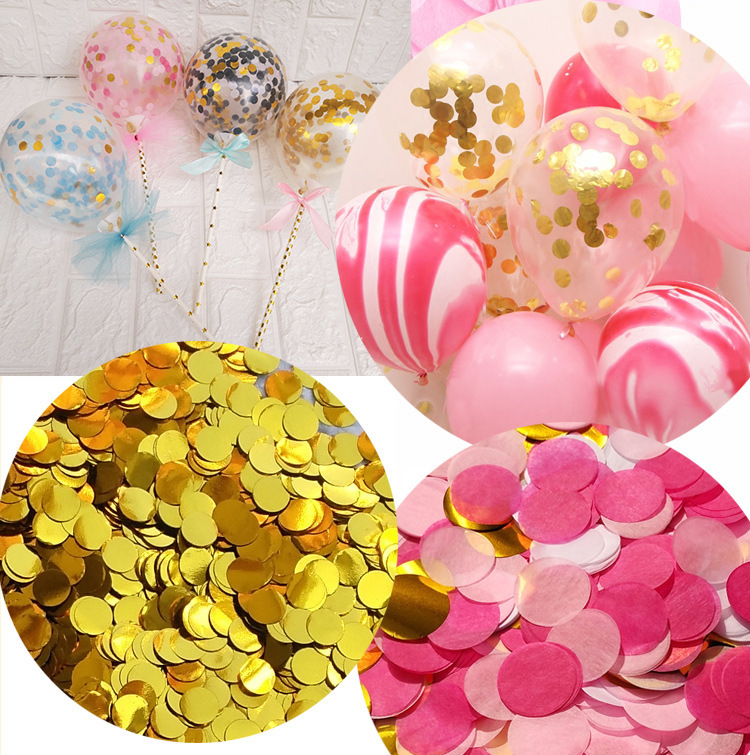 กระดาษ Confetti ใส่ลูกโป่ง กระดาษโปรย งานแต่ง ขนาด 9 กรัม