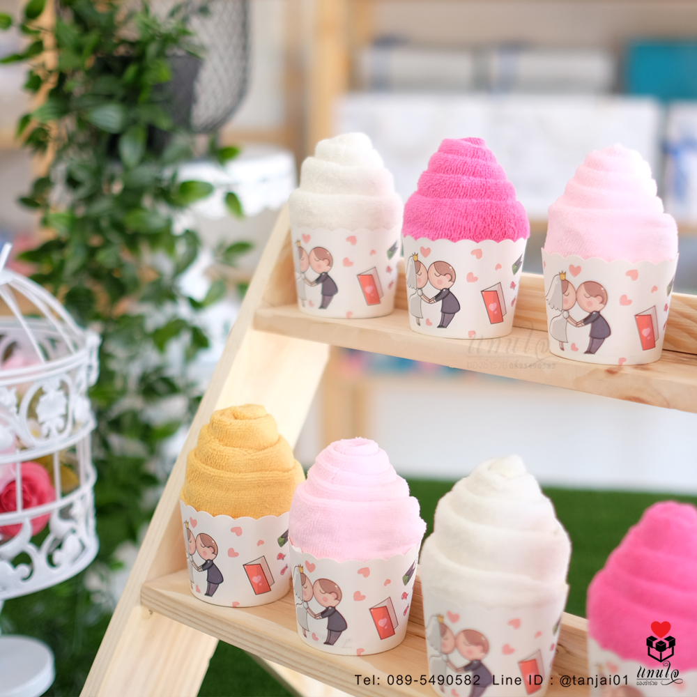 ของชำร่วยงานแต่ง ไอเดียของชำร่วย ผ้านาโนม้วนไอติม ขนาดผ้าเช็ดผม ของชำร่วยงานมีประโยชน์