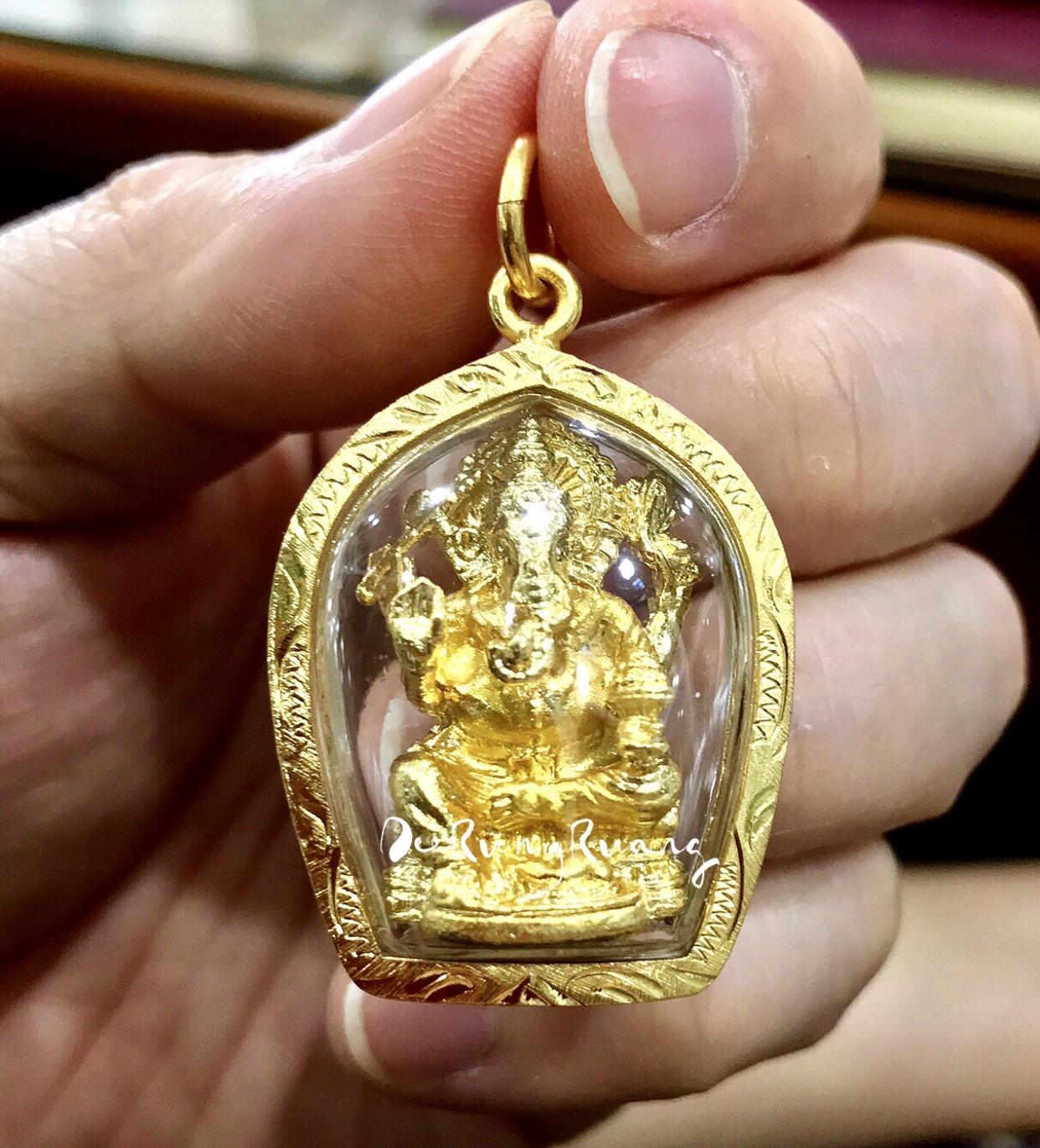 พระพิฆเนศ ปาง ประทานพร ‼️พิมพ์เศรษฐีโบราณ งวงวนขวาดูดทรัพย์‼️