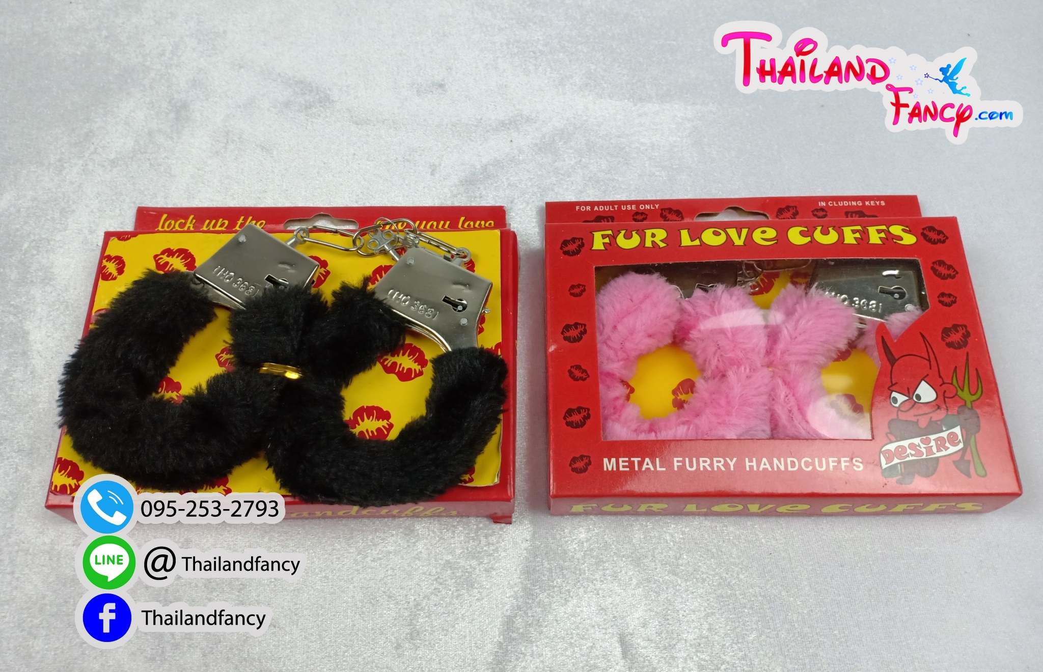 อุปกรณ์แฟนซี อุปกรณ์คอสเพลย์ กุญแจมือเล่นเกมล์ เซ็ทของเล่นกุุญแจมือ กุญแจมือผู้ใหญ่ขนเฟอร์นุ่ม