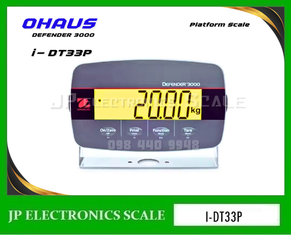 เครื่องชั่งตั้งพื้น30kg เครื่องชั่งดิจิตอล30kg เครื่องชั่งคุณภาพ30กิโลกรัม ตาชั่ง30กิโลกรัม กิโลดิจิตอล30kg เครื่องชั่ง30kg ค่าละเอียด2g ยี่ห้อ OHAUS Defender 3000 Series รุ่น I-DT33P-30K ขนาดแท่นชั่ง 40x50cm.