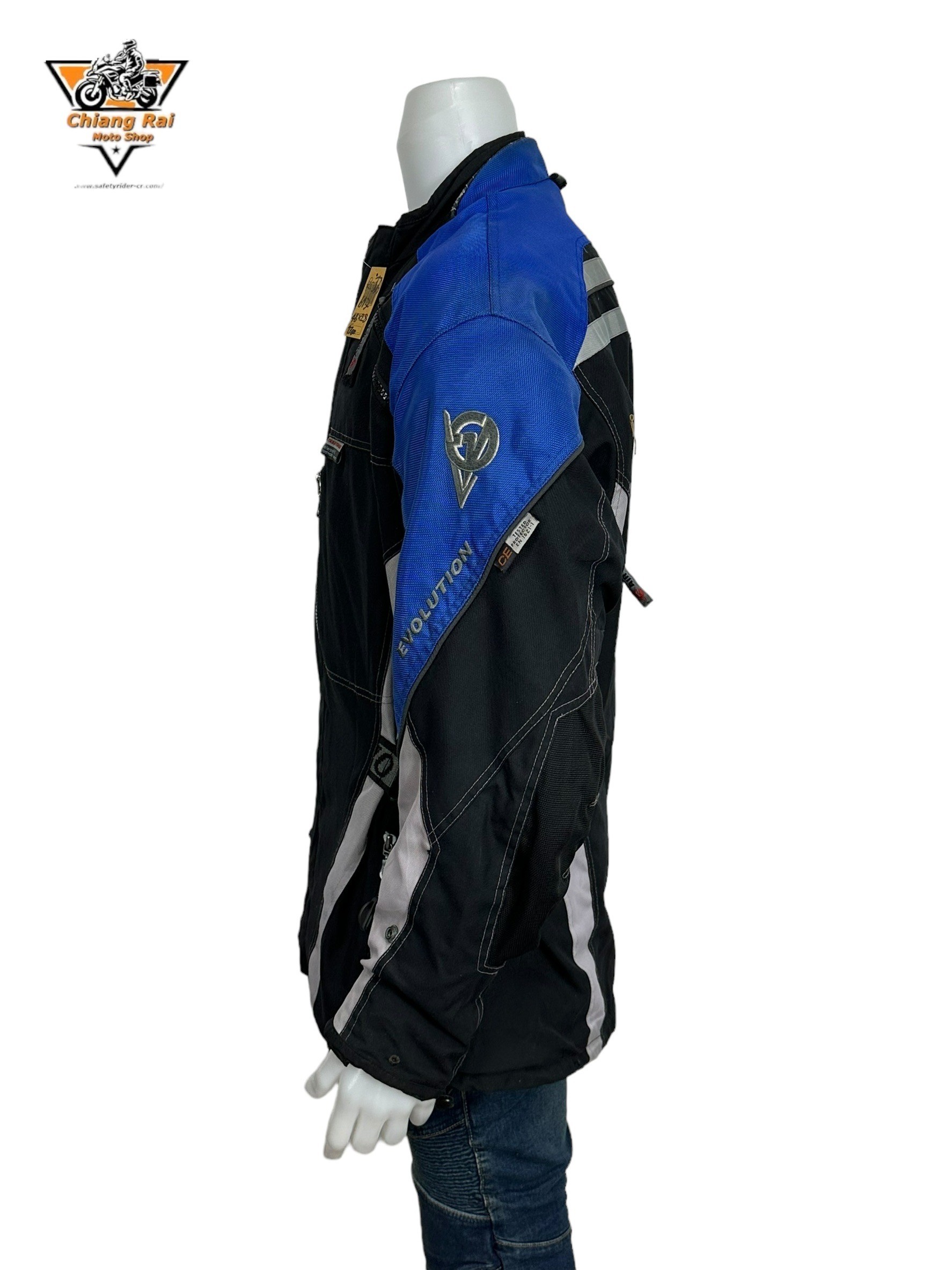เสื้อขี่มอเตอร์ไซด์( มือสอง) RCTA 617: อก 48" ยาว 28"(XL) **EVOLUTION**