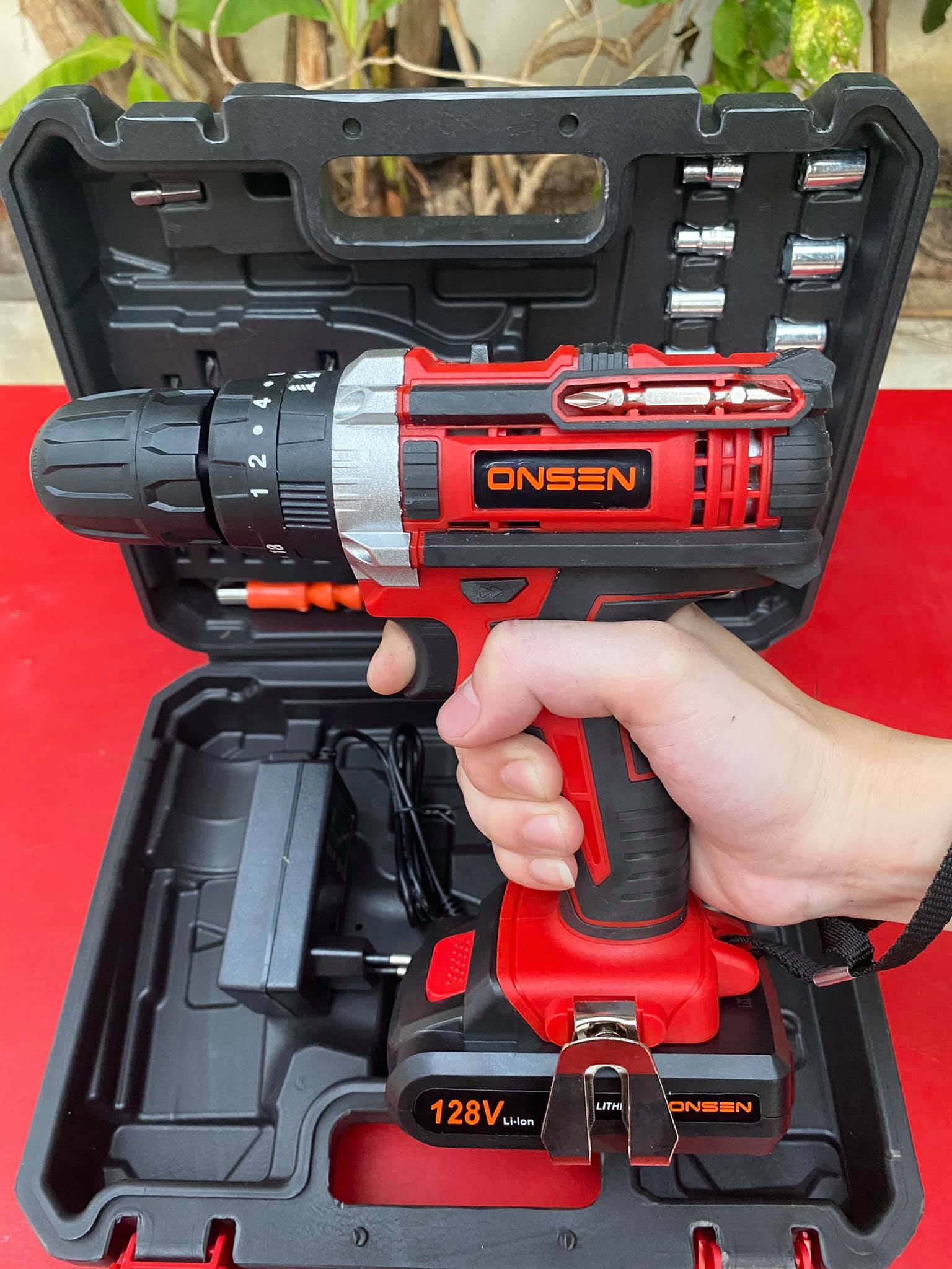 สว่านแบตกระแทก Onsen 3 ระบบ รุ่นท๊อป 128V