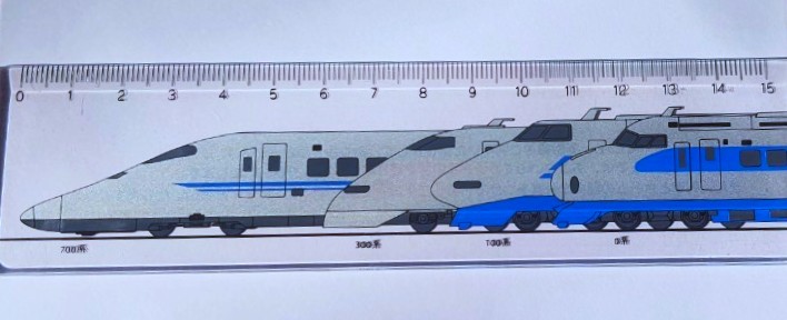 ไม้บรรทัด รถไฟญี่ปุ่น 15 cm จากญี่ปุ่น