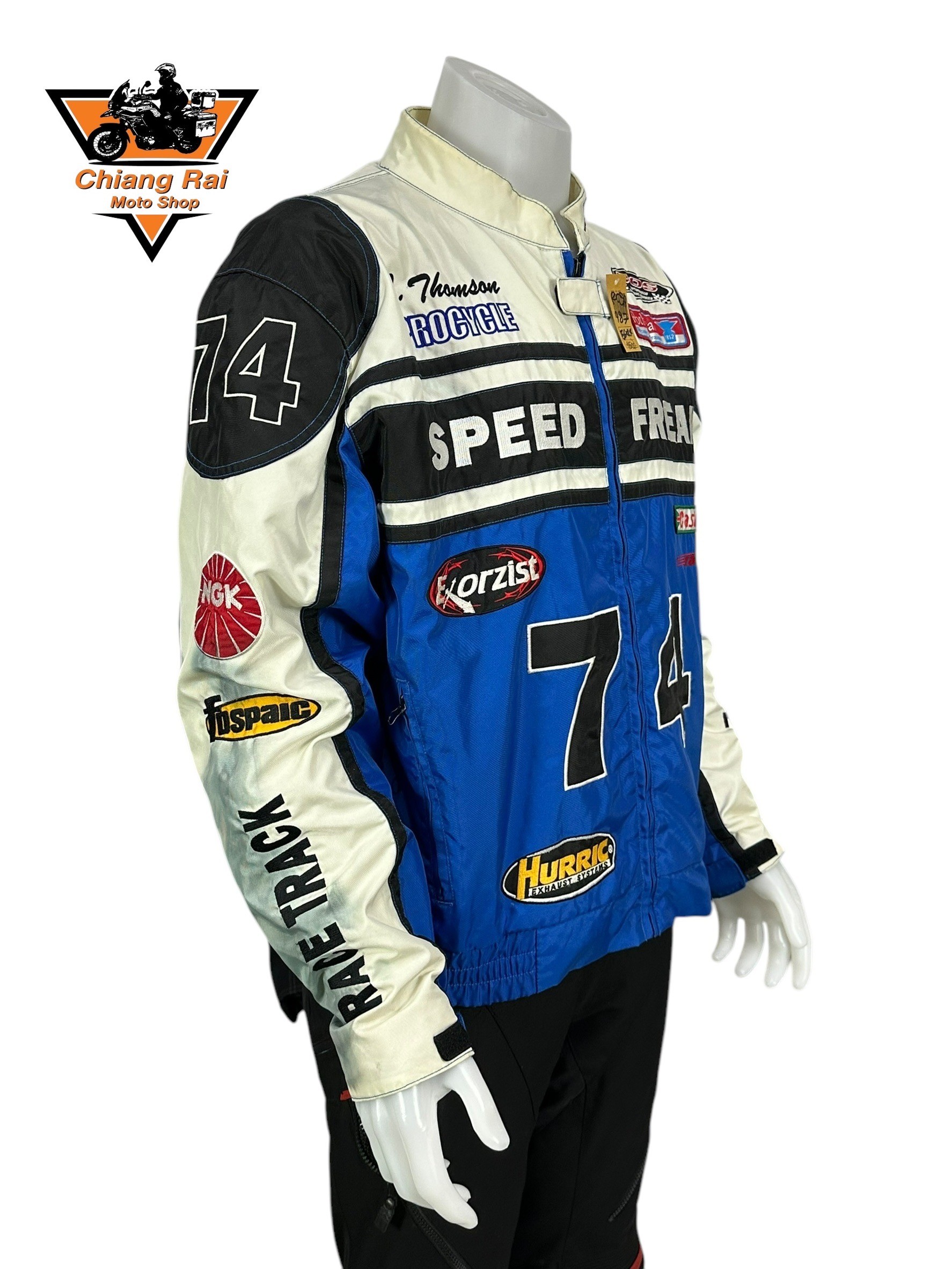 เสื้อขี่มอเตอร์ไซด์( มือสอง) RCSA 987 : อก 56" ยาว 24" (2XL) **SPEED FAST**
