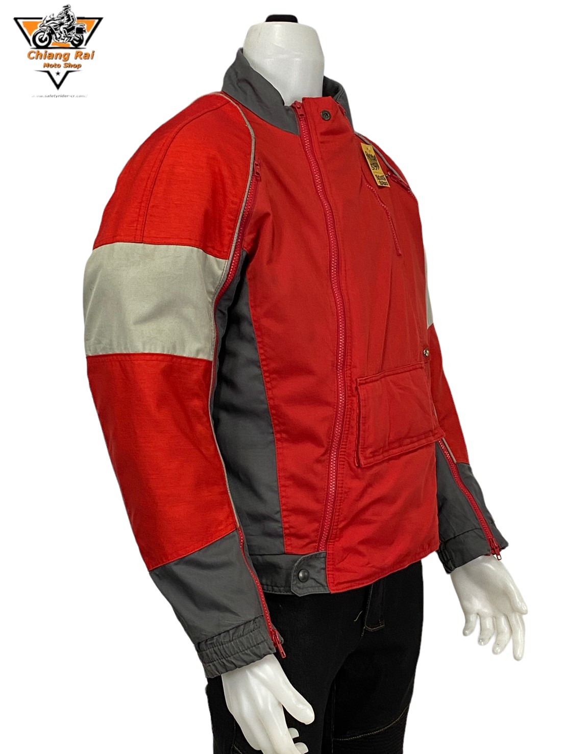 เสื้อขี่มอเตอร์ไซด์( มือสอง) RCSA 559: อก 52" ยาว 25" (XL) **BMW** (ไม่มีการ์ดหลัง)