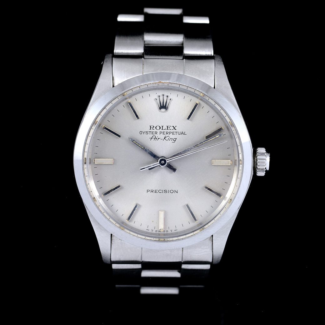 Rolex Air-King Ref.5500 หน้าปัดสีเทา สายOysterแท้ นาฬิกาปี1981 Automatic ขนาด 34 mm