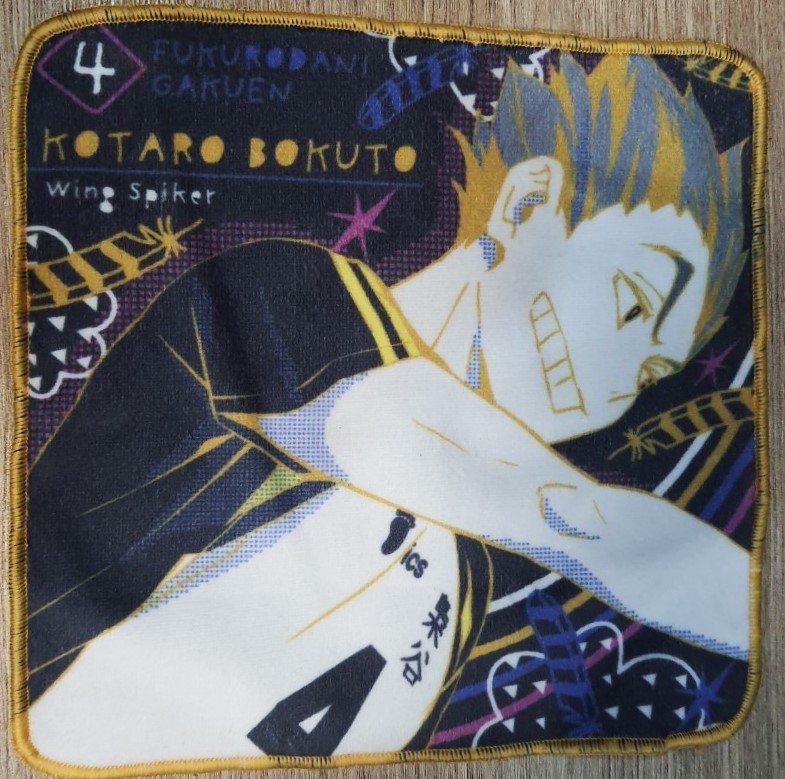 ผ้าเช็ดหน้า kotaro bokuto wing spiker จากญี่ปุ่น Size : 19.5 x 19.5 cm