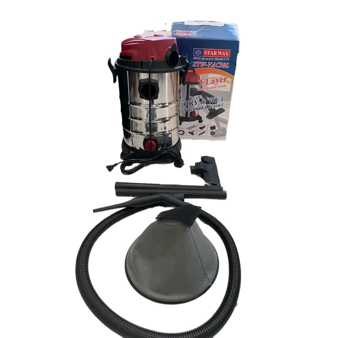 เครื่องดูดฝุ่น 30 ลิตร ยี่ห้อ STARWAY รุ่น STW-VAC30L ดูดเปียก ดูดแห้ง เป่าลม