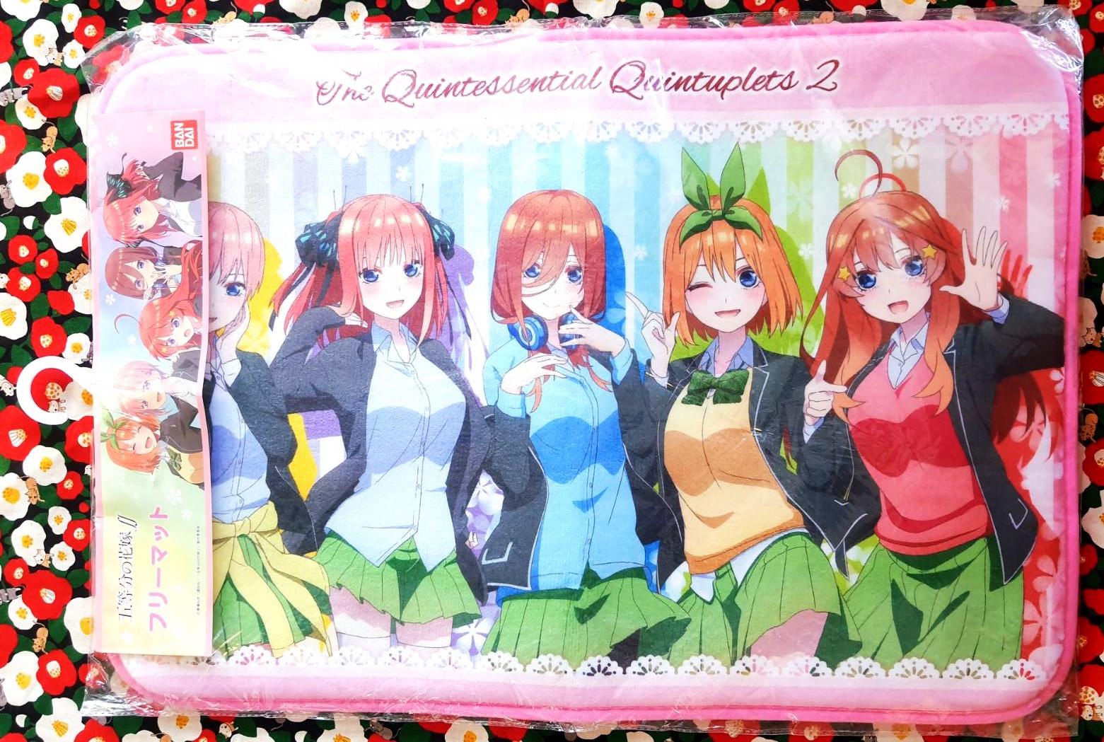 พรมปูพื้น The Quintessential Quintuplets เจ้าสาวผมเป็นแฝดห้า ของแท้จากญี่ปุ่น นุ่ม ซับน้ำได้ดี ด้านล่างมีกันลื่น ผืนใหญ่ๆ น่ารักมาก ขนาดประมาณ 44.5 x 64.5 cm Ichika Nino Miku Yotsuba Satsuki