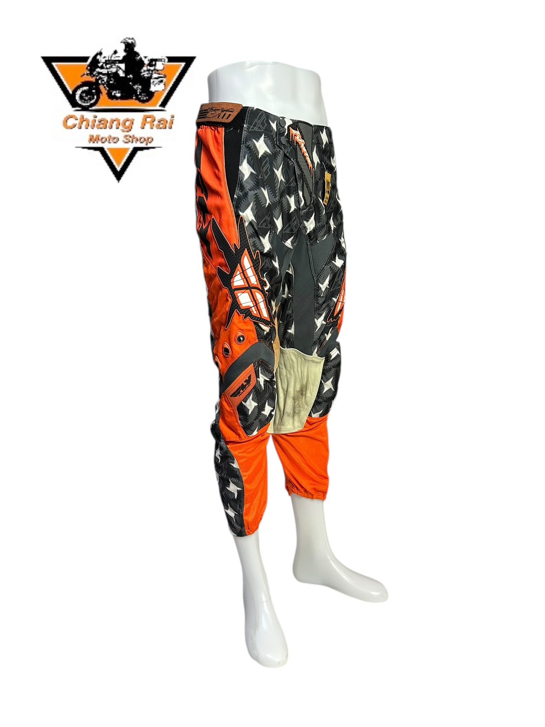 กางเกงขี่มอเตอร์ไซด์ ( มือสอง ) E&A 671: เอว 32" ยาว 28" **KINETIC**