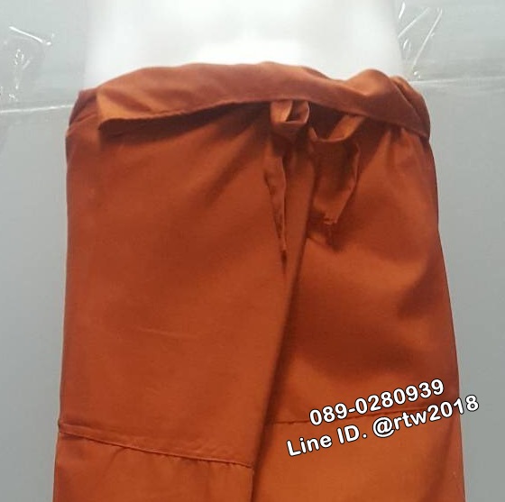 รหัส E40 : กางเกงเลขายาวสีส้มอิฐ