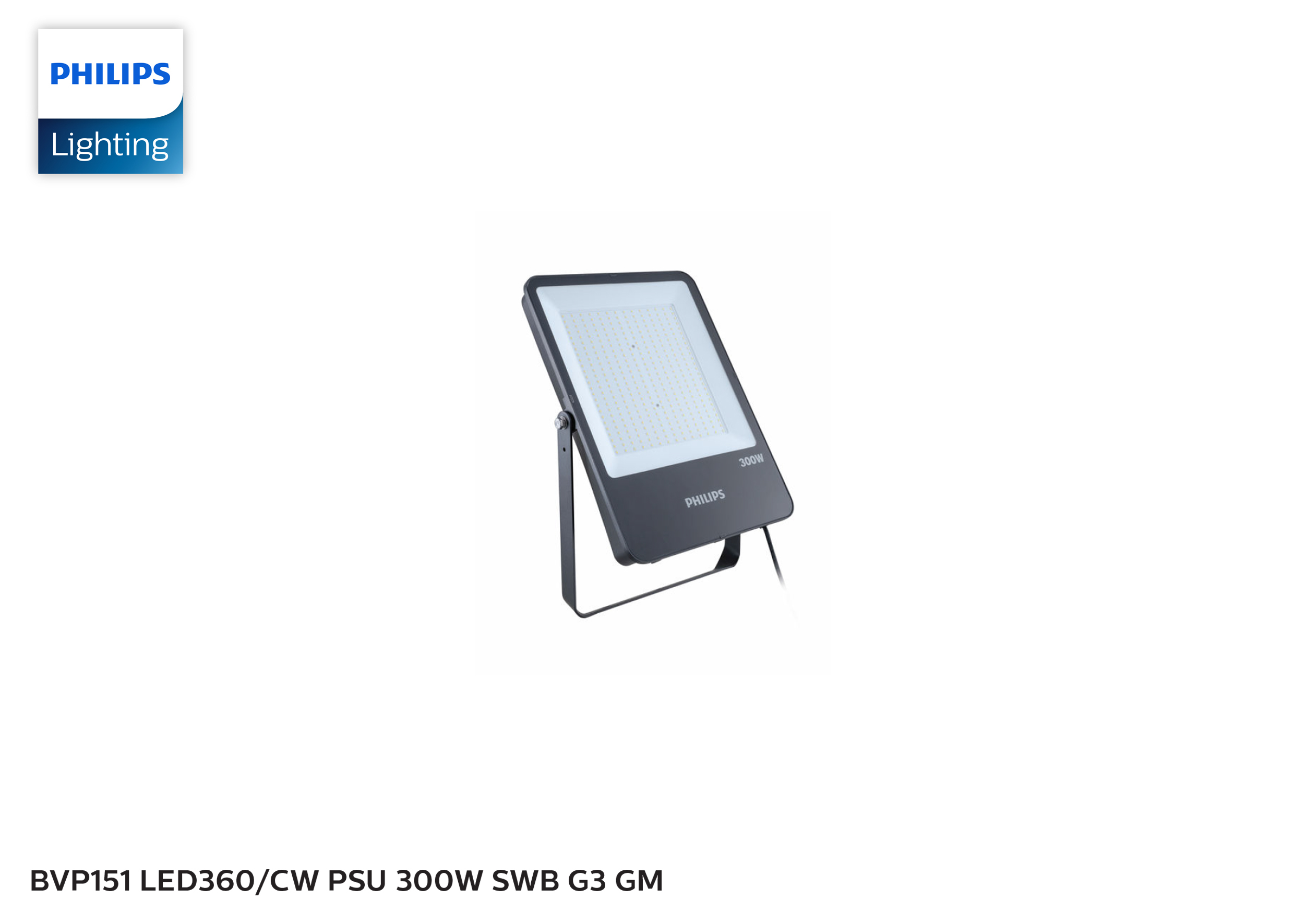 โคมไฟ LED Floodlight #BVP151 LED360/CW PSU 300W SWB G3 PHILIPS
