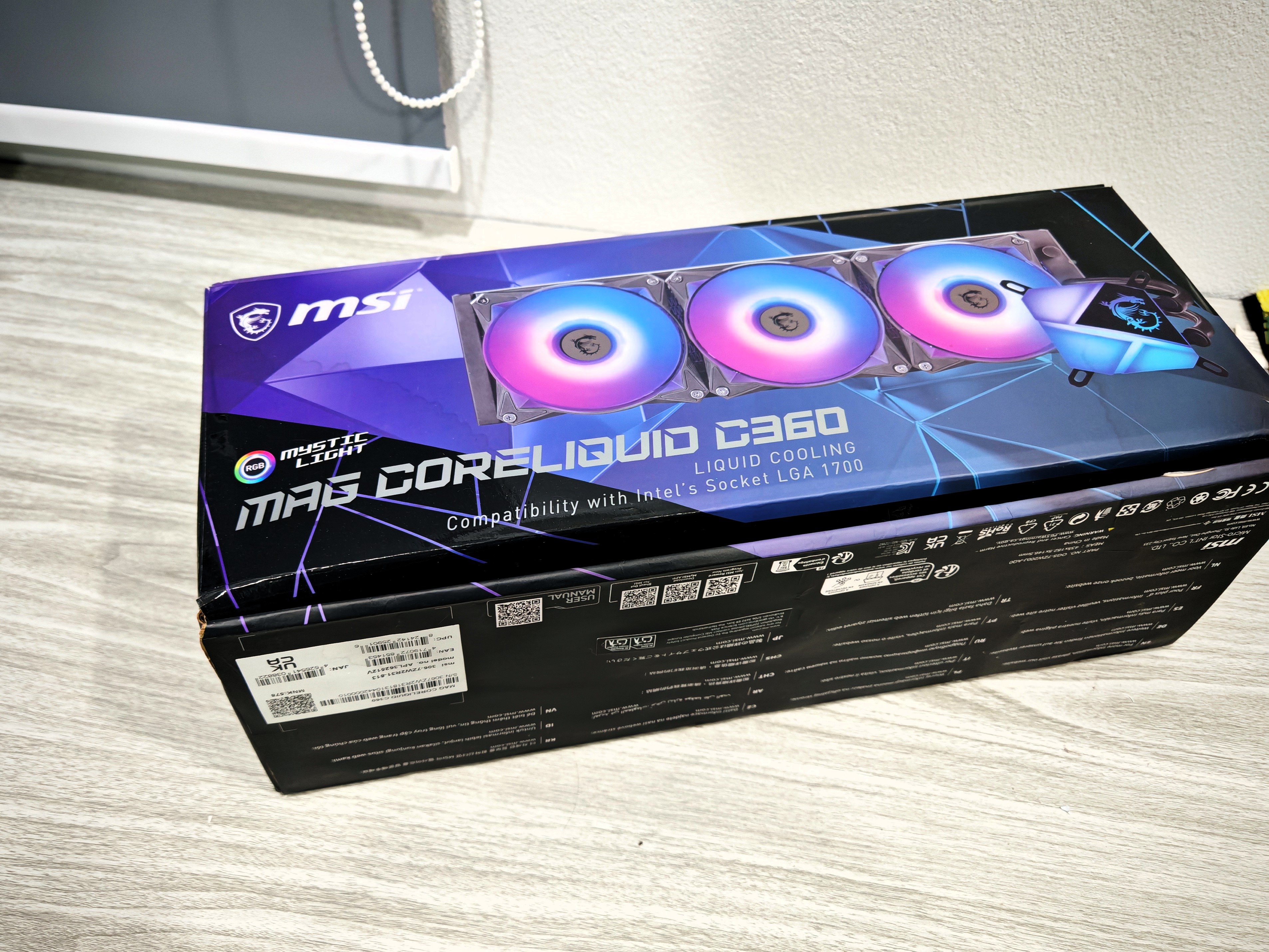 CPU Liquid Cooling MSI MAG Coreliquid C360 ARGB มีตำหนิที่กล่องนอก