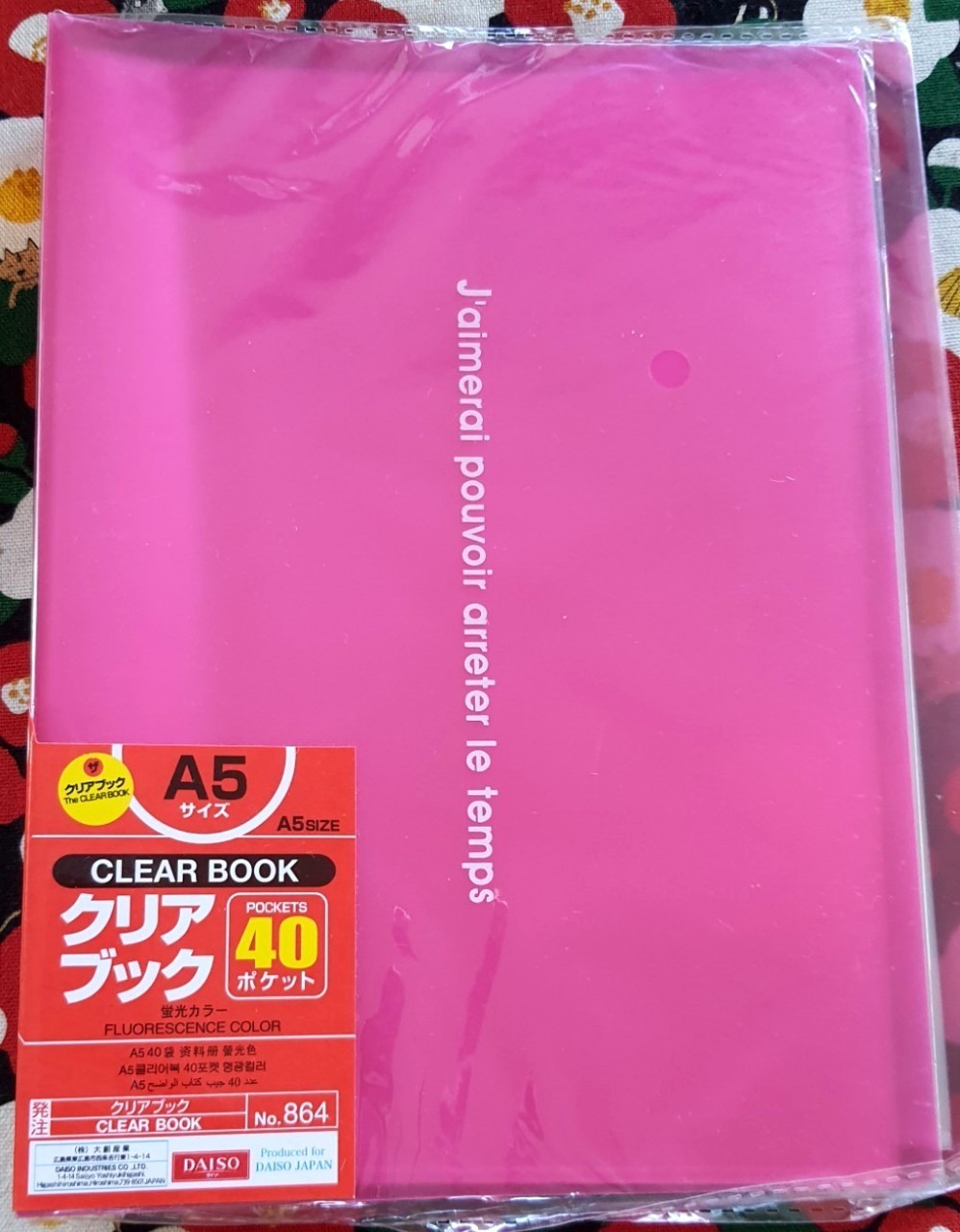 A5 Clear book Pocket 40 แฟ้มแบบสอด A5 จากญี่ปุ่น แข็งแรง Size : 163 x 244 x 26 mm