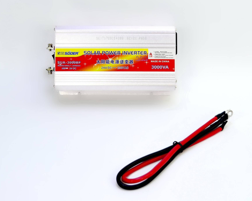 อินเวอร์เตอร์ แปลงไฟ 24V เป็น 220V ขนาด 3,000W