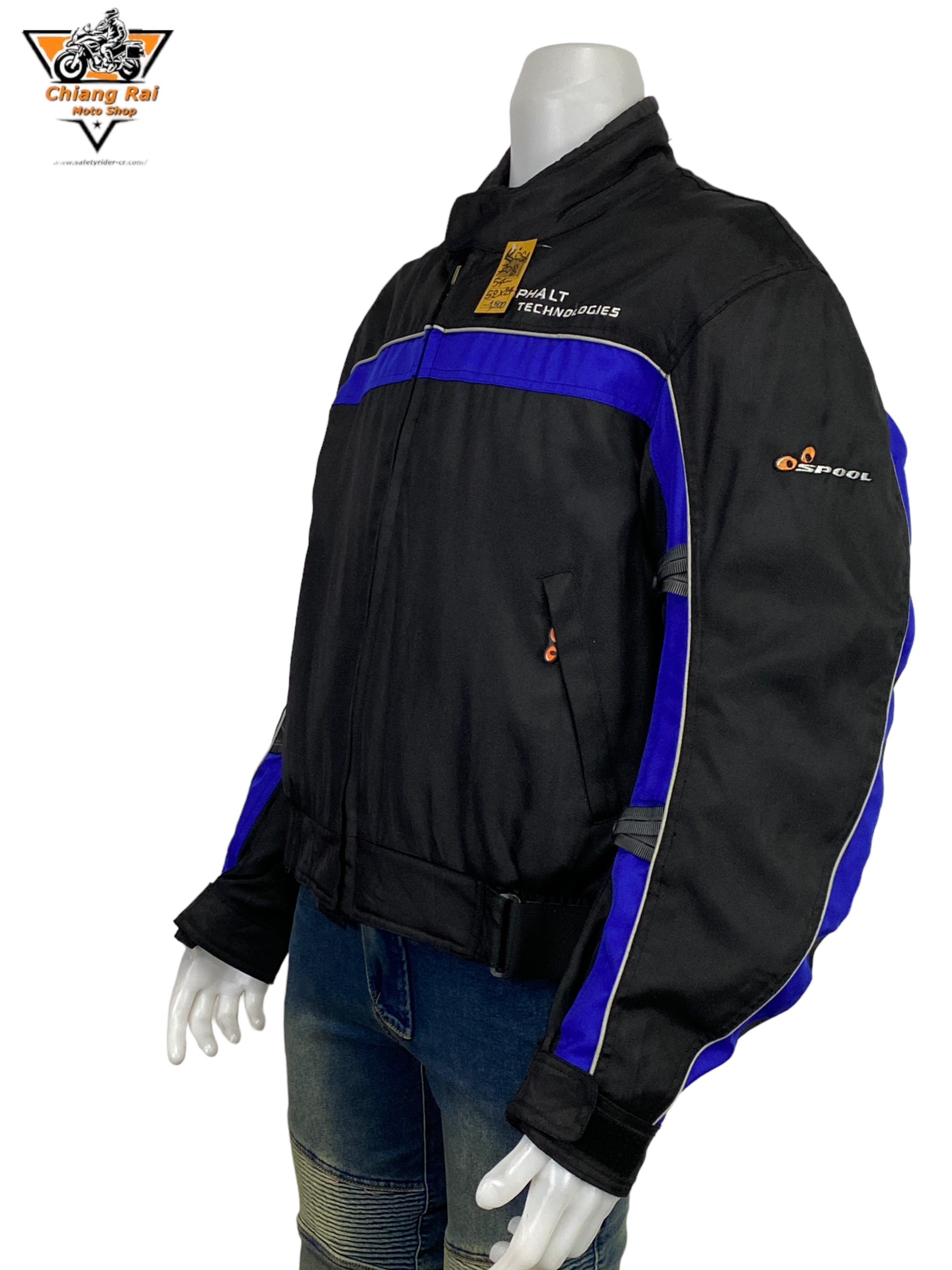 เสื้อขี่มอเตอร์ไซด์( มือสอง) RCSA 708: อก 52-54" ยาว 24" (XL-2XL)**SPOOL**