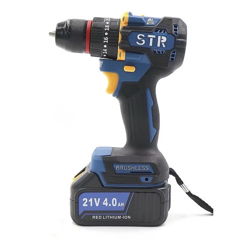 สว่านแบตกระแทก บัสเลส STR 21V รุ่นใหม่ 3 ระบบหัวเหล็ก