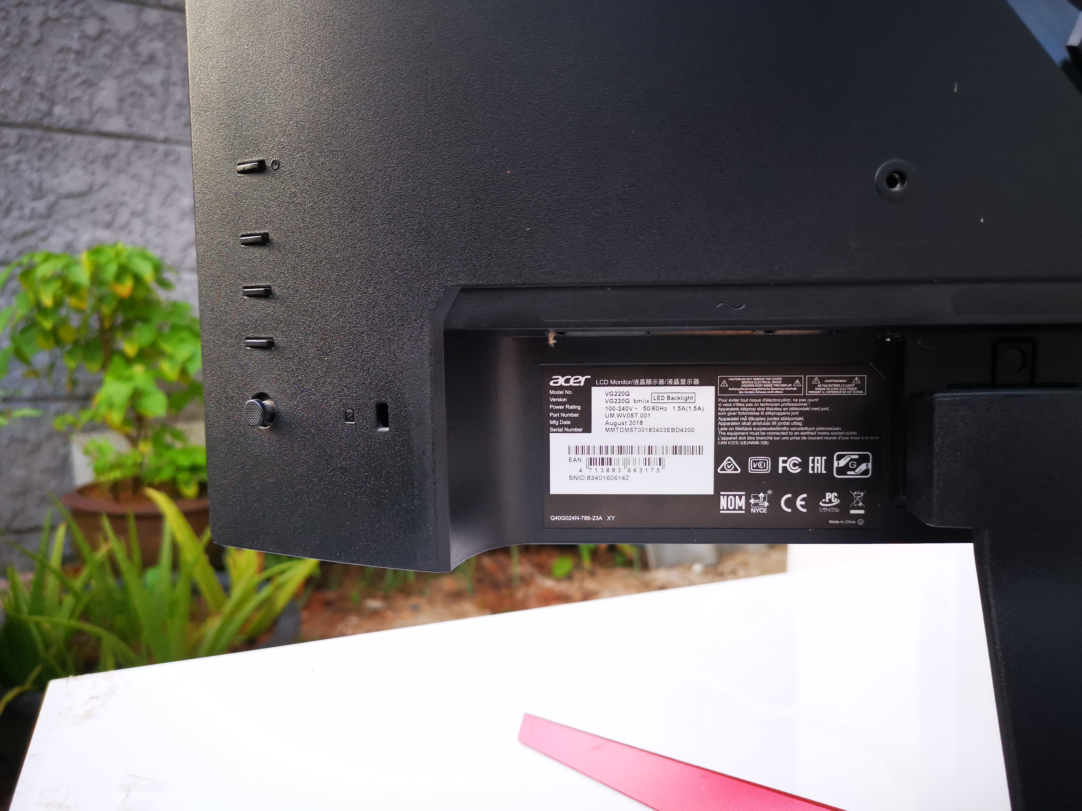 ACER VG220Q BMIIX IPS 75Hz