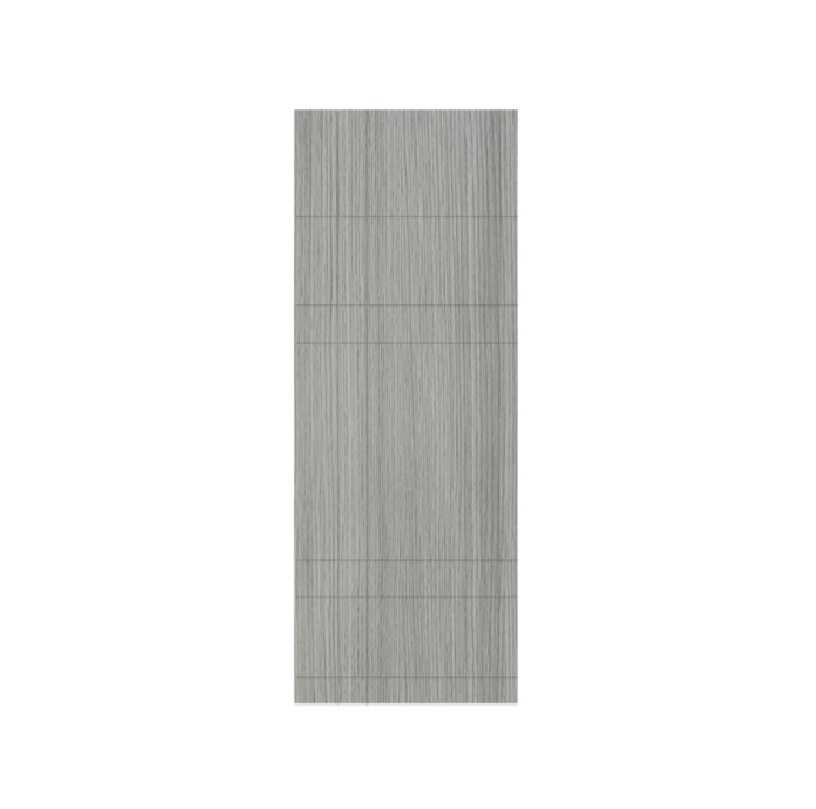 HOLZTUR ประตูปิดผิวพีวีซี บานทึบทำร่อง PVC-P30-3 80x200ซม. GRAY OAK