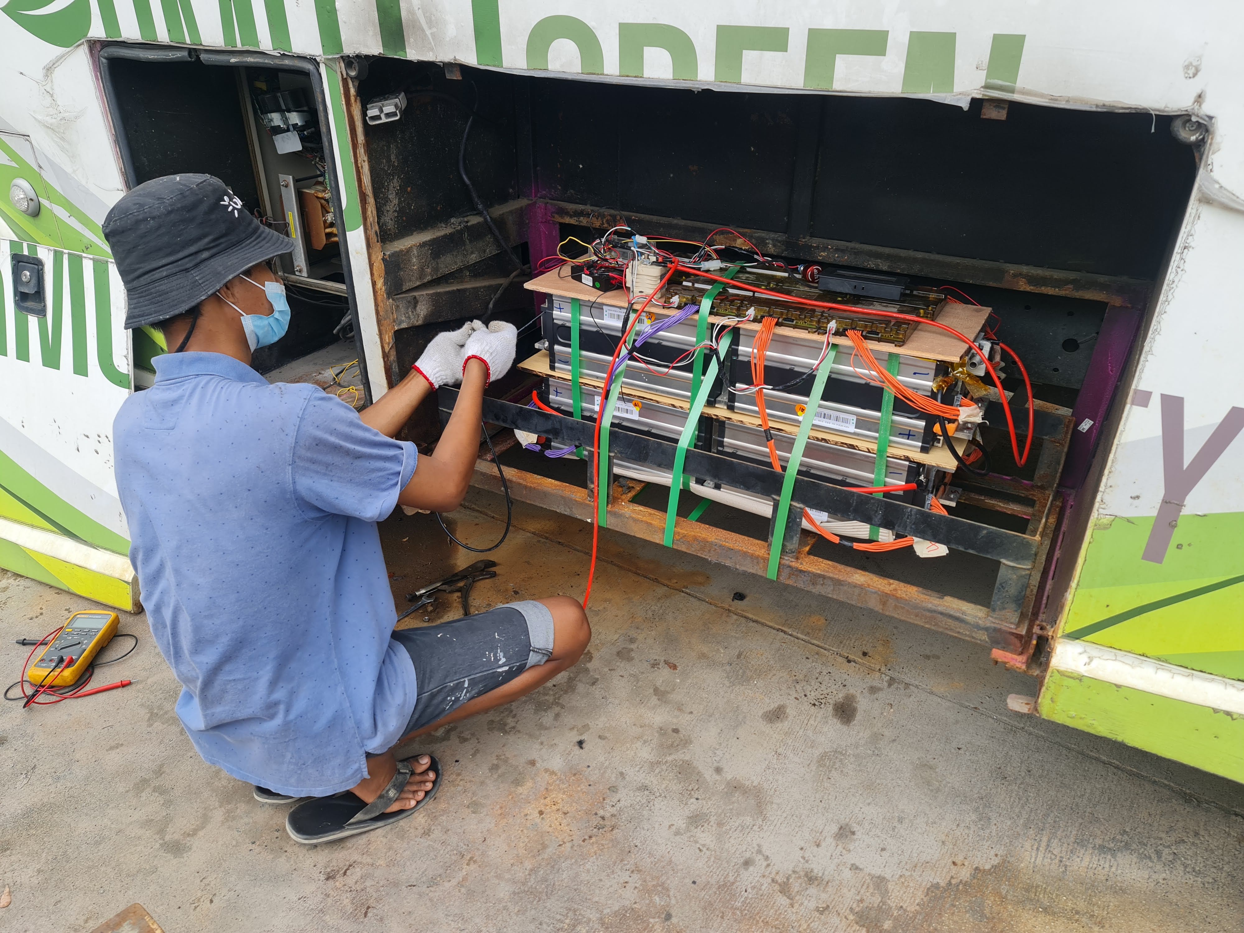 แบตเตอรี่ลิเธียม ไฮโวลท์ 300v 350v 400v สำหรับรถบัสไฟฟ้า โซล่าเซลล์ hybrid inverter HV สามารถใช้ทดแทนแบตเตอรี่น้ำได้เลย
