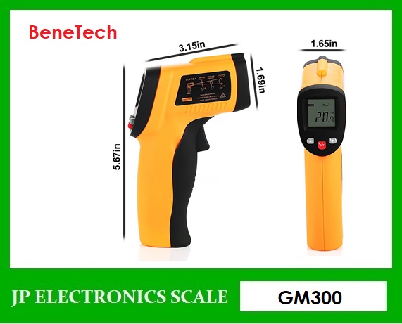 เครื่องวัดอุณหภูมิ เทอร์โมมิเตอร์ อินฟาเรด มิเตอร์วัดอุณหภูมิอินฟาเรด Digital Infrared Thermometer BeneTech รุ่น GM300 -50°C to 420°C (-58 °F to 788°F)