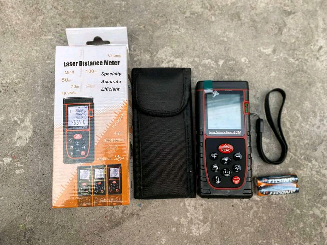 เลเซอร์วัดระยะ 40 เมตร มีวัดระดับน้ำในตัว