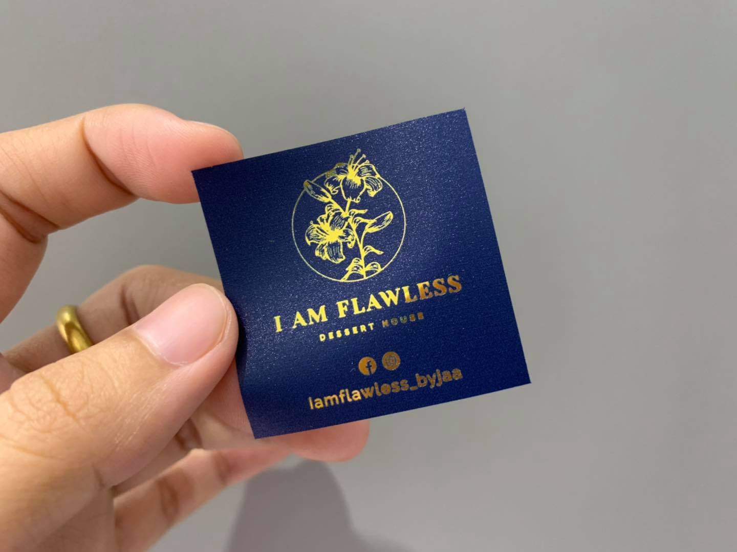 สติ๊กเกอร์ฉลากสินค้าฟรอยทอง ฟอยล์