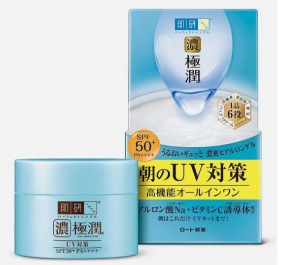 Hada Labo Gokujun UV White Gel 100g. เจลบำรุงผิวหน้าแบบ all-in-one✨ดูแลผิวและป้องกันรังสี UV ได้ในเวลาเดียวกัน