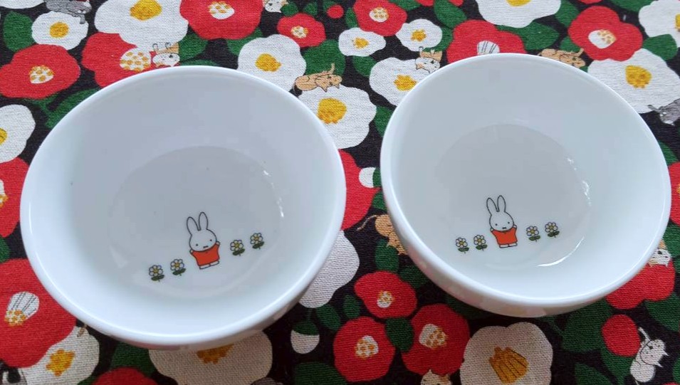 ถ้วยเซรามิก กระต่าย มิฟฟี่ จากญี่ปุ่น 1 Set มี 2 ใบ Size : 9 cm Miffy x Lawson JAPAN