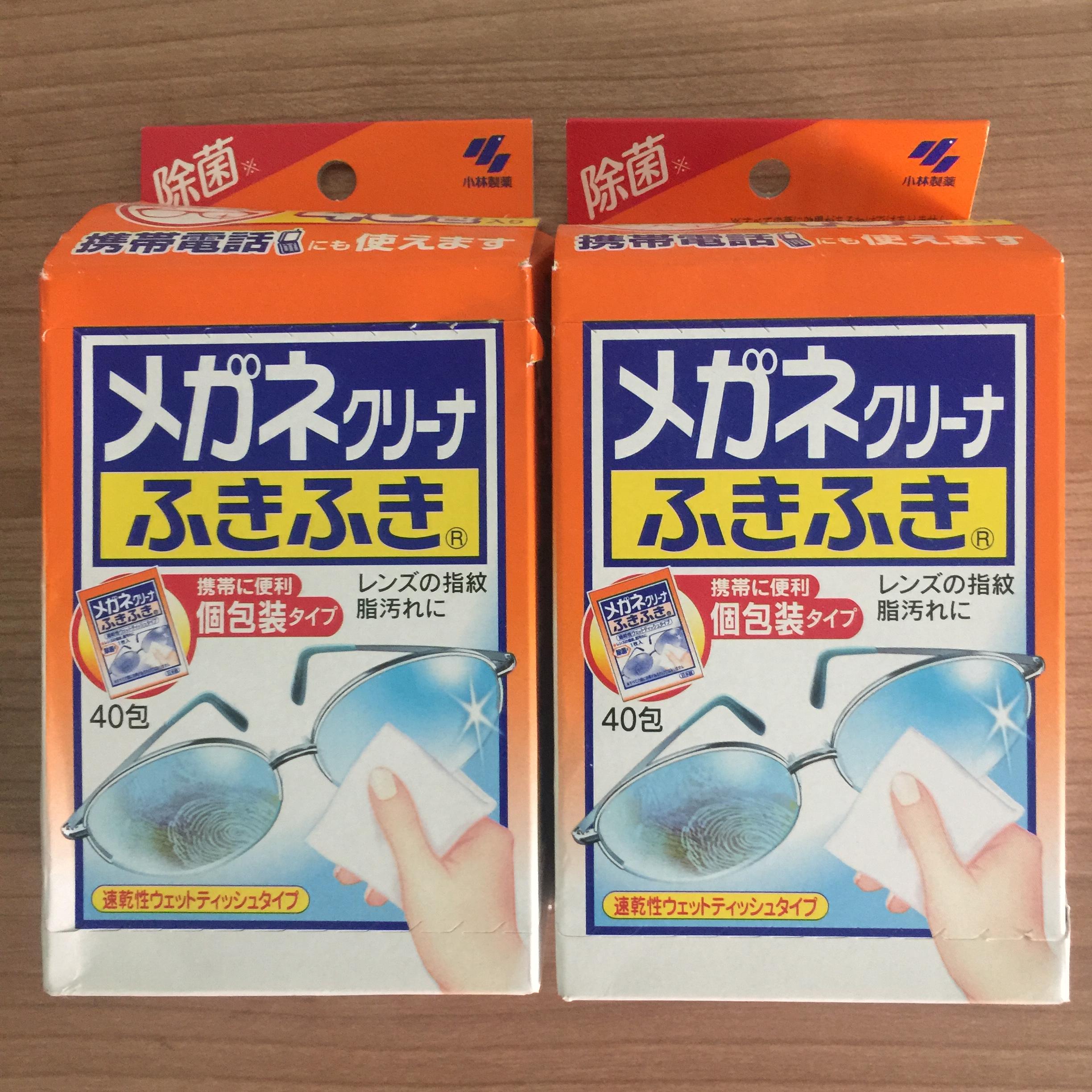 🔥(Best Seller)💥 Kobayashi ClearWipe Lens แผ่นเช็ดแว่น เช็ดเลนส์👓 แบบกล่อง ขนาด 40 ชิ้น