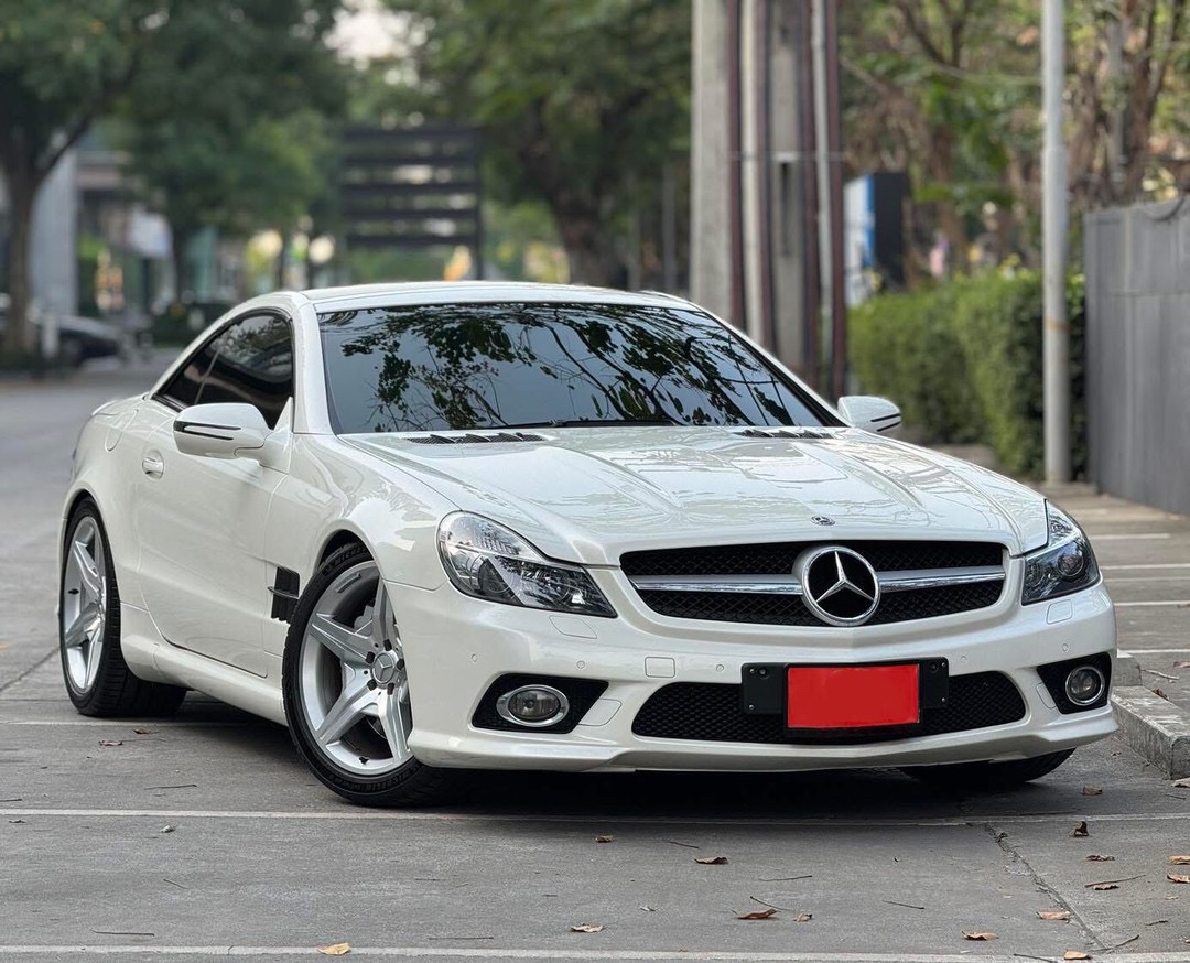 Benz SL300 Convertible Amg Sport R230 สีขาว ปี2011