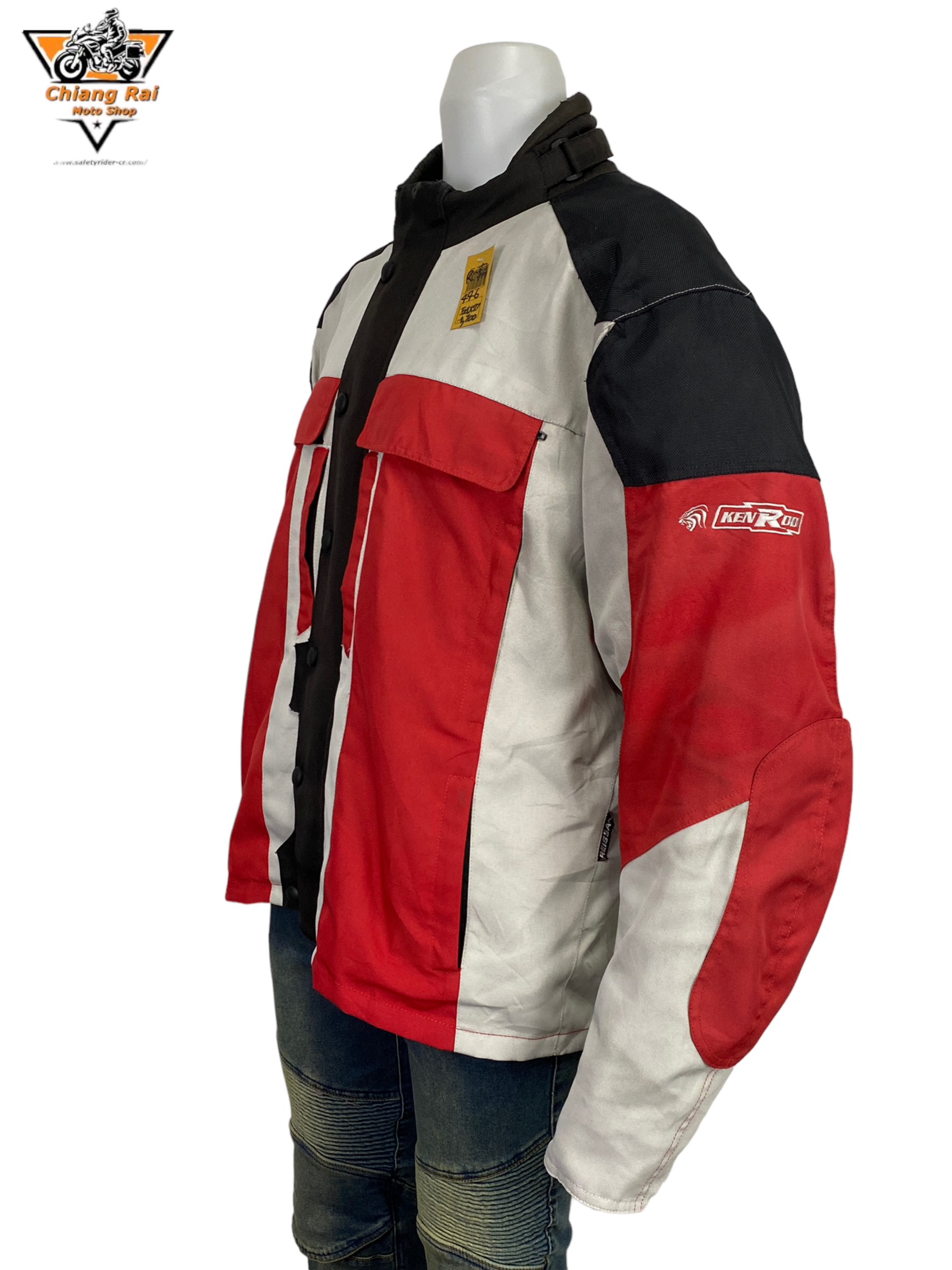 เสื้อขี่มอเตอร์ไซด์( มือสอง) RCTA 446 อก 54 " ยาว 27 "(2XL) ยี่ห้อ**KENROO**