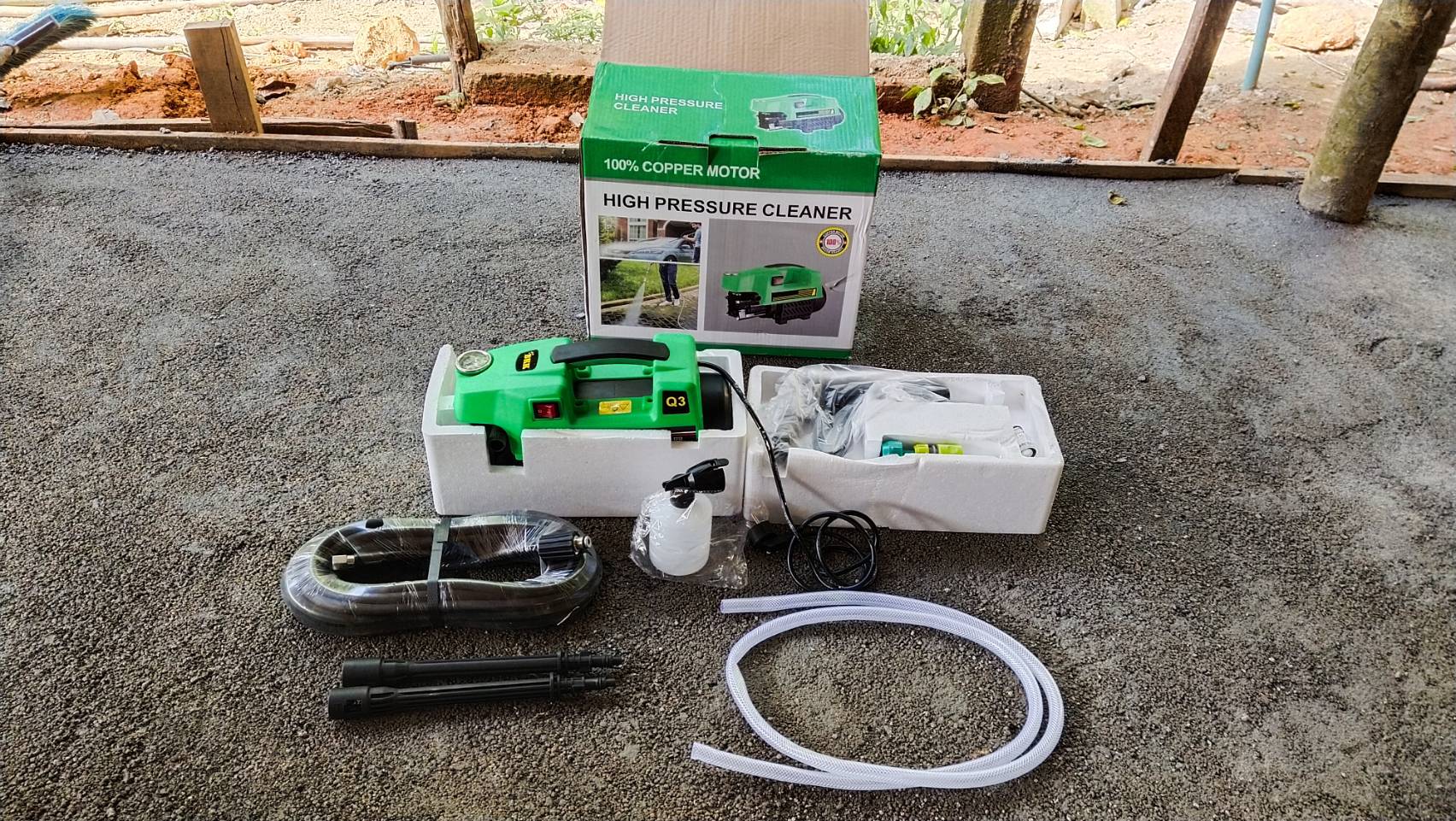 เครื่องฉีดนํ้าแรงดันสูง ยี่ห้อ BKK งาน Japan แท้ความแรง 350 บาร์เต็ม