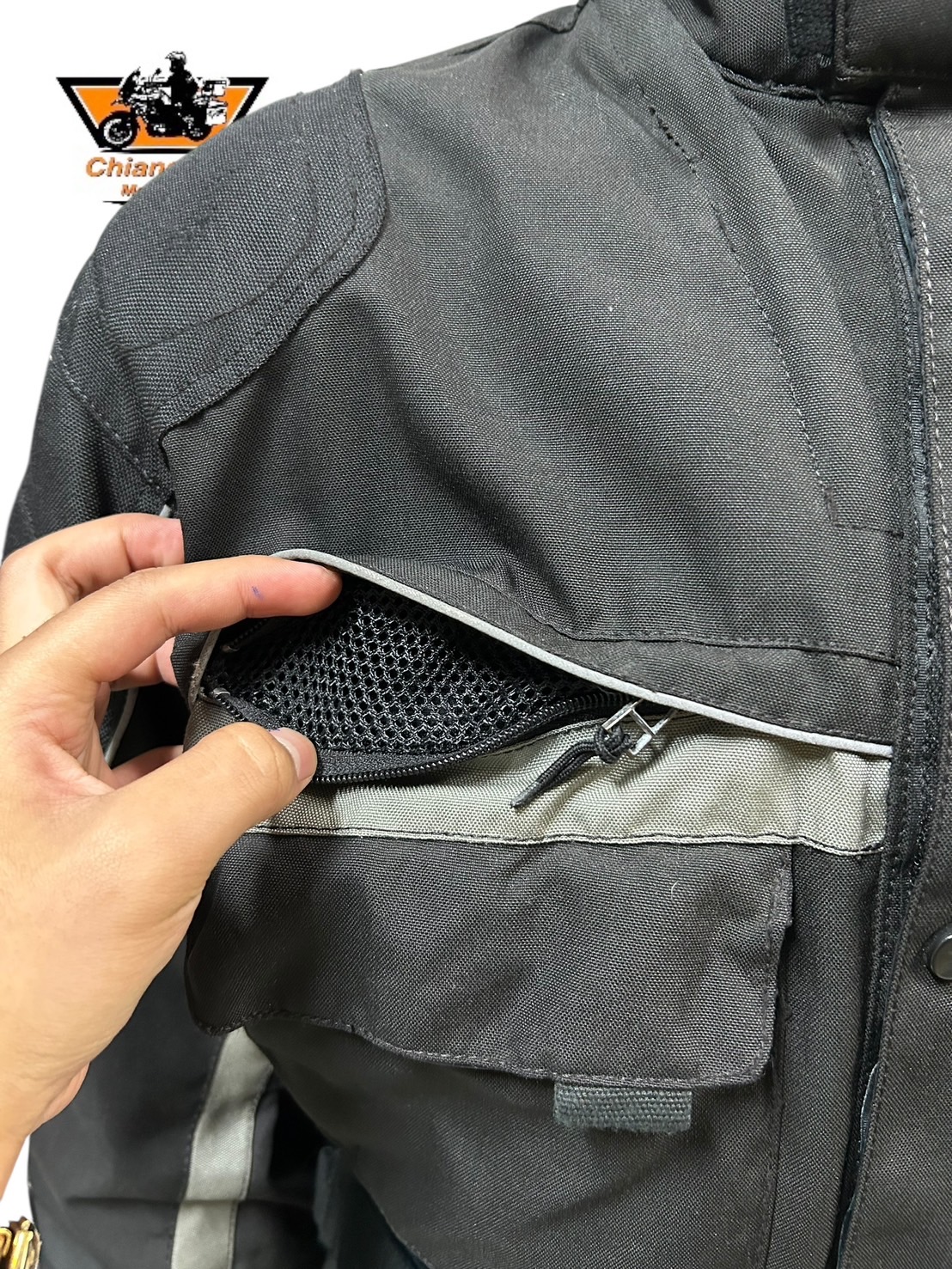 ชุดสำหรับขี่มอเตอร์ไซด์ (มือสอง) SET 034 ชุดทัวริ่ง เสื้อการ์ด + กางเกง ยี่ห้อ***Experience***