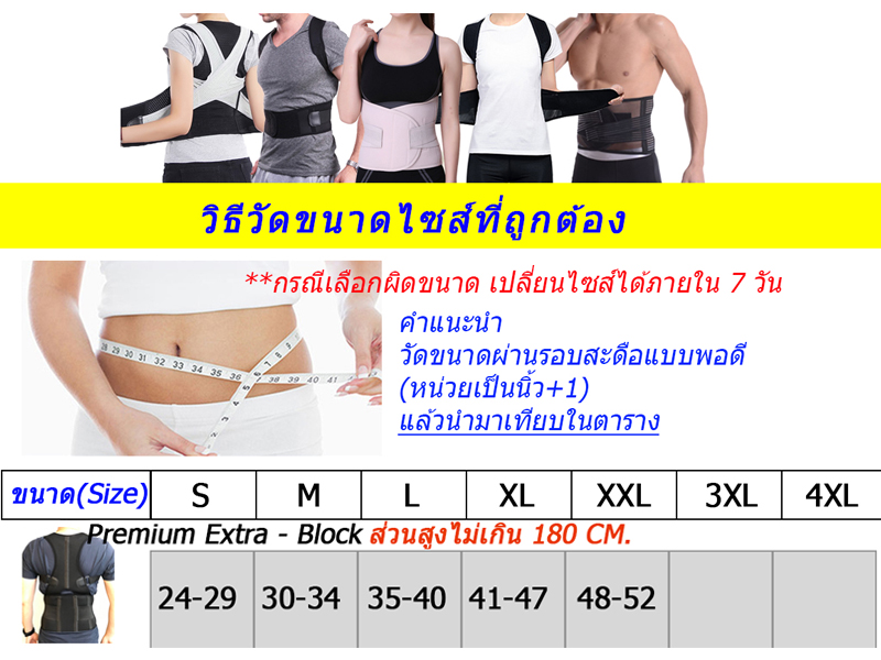เสื้อพยุงหลัง อุปกรณ์เซฟตี้ ยกของหนัก ปวดหลัง