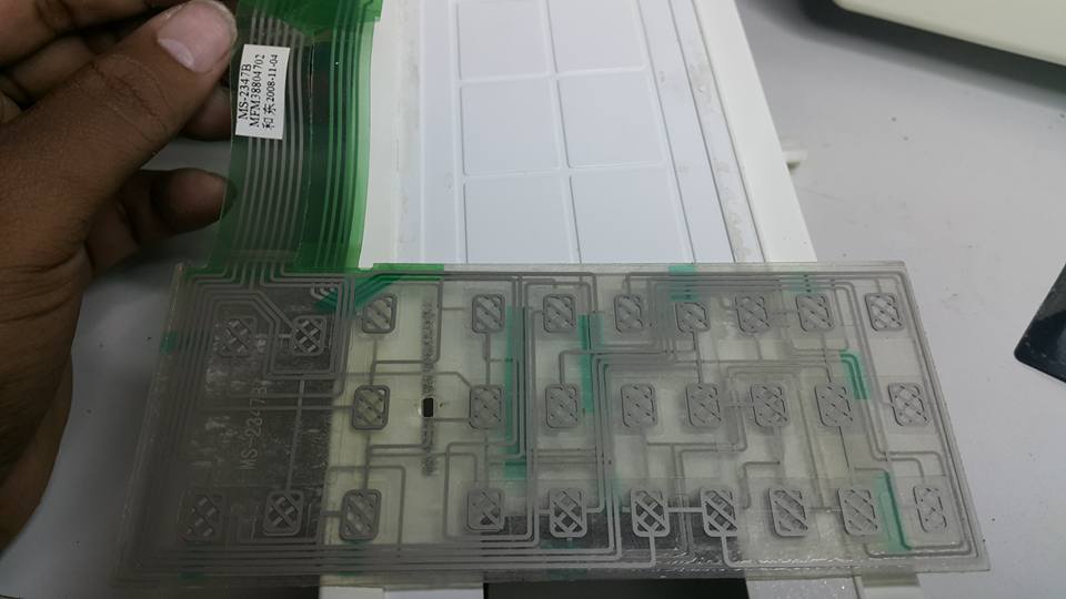 ซ่อมไมโครเวฟ ยี่ห้อ LG รุ่น MS2447BW อาการกดปุ่ม START และปุ่ม Q START ไม่ได้