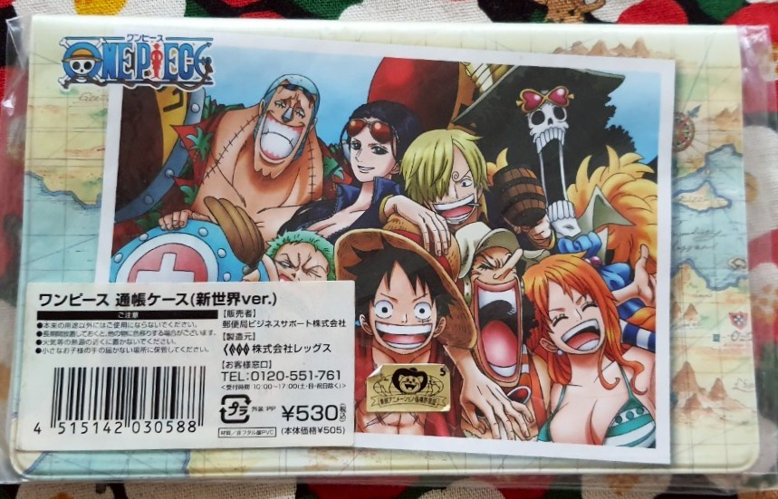 One piece วันพีซ กระเป๋า ใส่ สมุดธนาคาร ใส่ การ์ด นามบัตร ใส่ของ จากญี่ปุ่น Size : 16 x 10 cm
