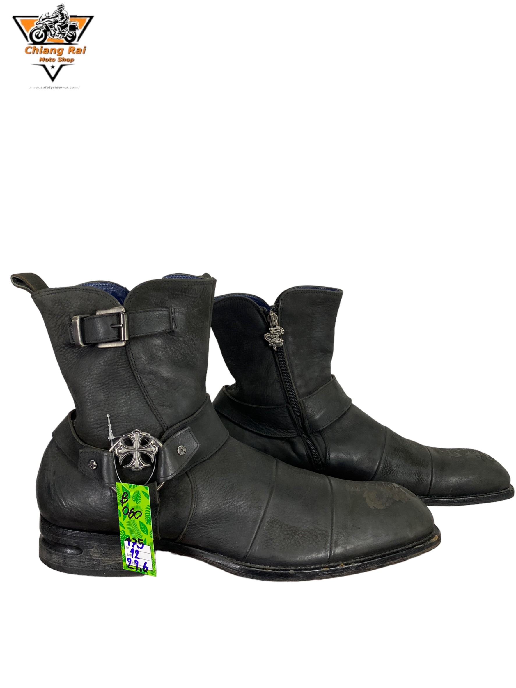 รองเท้าขี่มอเตอร์ไซด์( มือสอง) RCBS-060 Size ขนาดจากป้าย 47.5:EUR / 12:UK / 29.6:Cm.(MARKNASON)