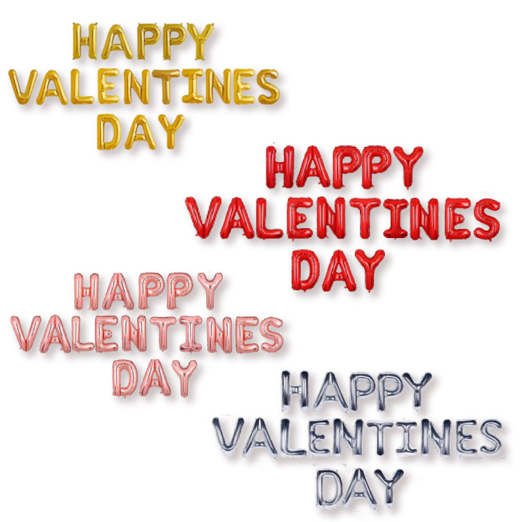 ลูกโป่งฟอยล์ Happy valentines day ขนาด 16 นิ้ว