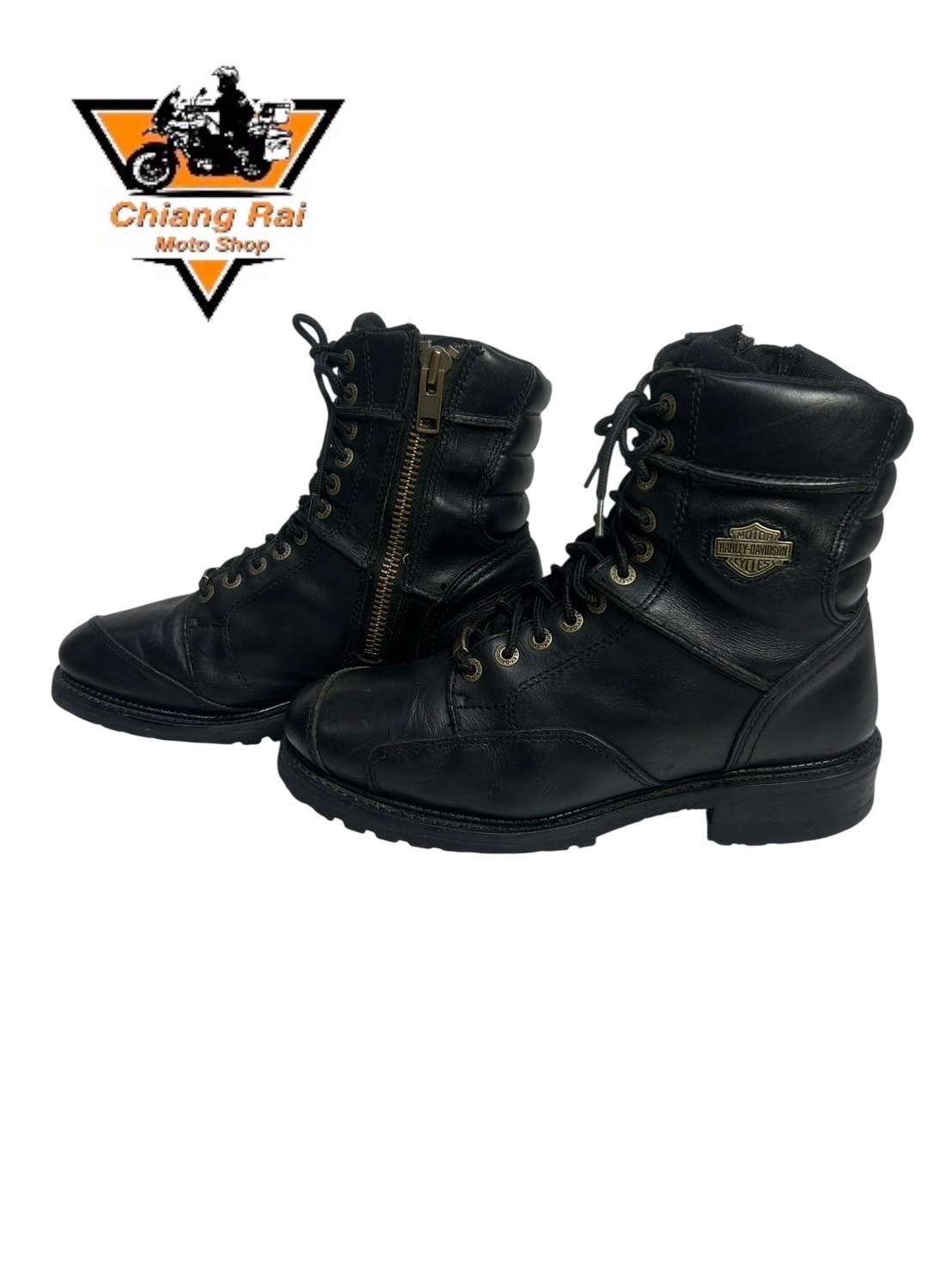 รองเท้าขี่มอเตอร์ไซด์( มือสอง) RCBT-102 Size ขนาดจากป้าย 45:EUR / 10.5:UK / 28.5:Cm.(Harley-Davidson)