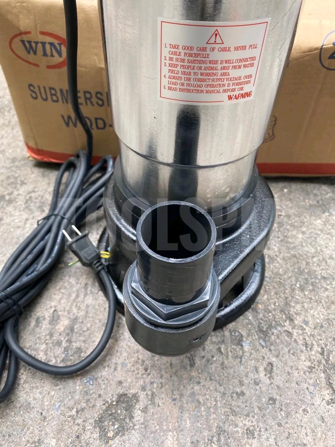 ไดโว่ ดูดโคลน ดูดน้ำ ยี่ห้อ Win ท่อ 2 นิ้ว 1 แรง