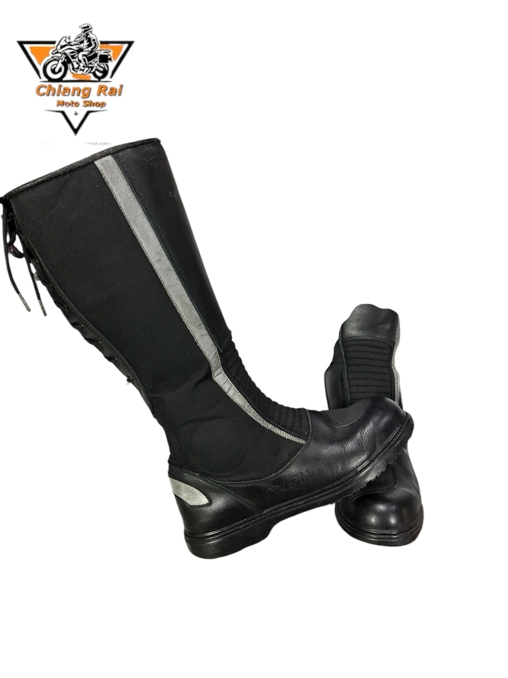 รองเท้าขี่มอเตอร์ไซด์( มือสอง) RCBS-916 Size ขนาดจากป้าย 43:EUR / 8.5:UK / 27.5:Cm.(POLIZIA)