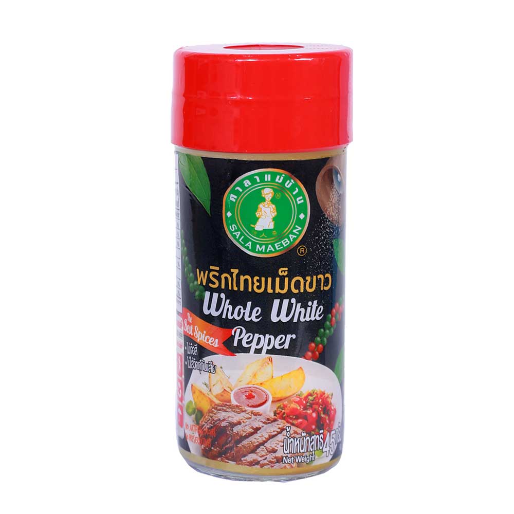 WHITE PEPPER (WHOLE) - พริกไทยเม็ดขาวขวดเล็ก