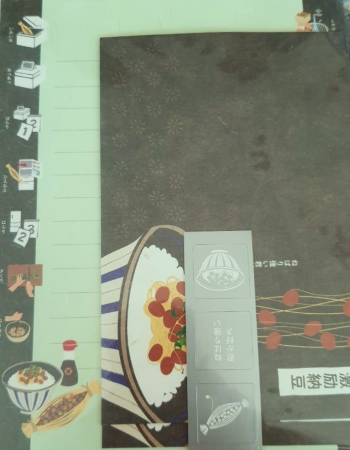 Kyowa Set เขียนจดหมาย กระดาษ 4 แผ่น ซอง 2 ซอง สติ๊กเกอร์ 3 ดวง จากญี่ปุ่น MADE IN JAPAN กระดาษ Size : 14 x 18 cm