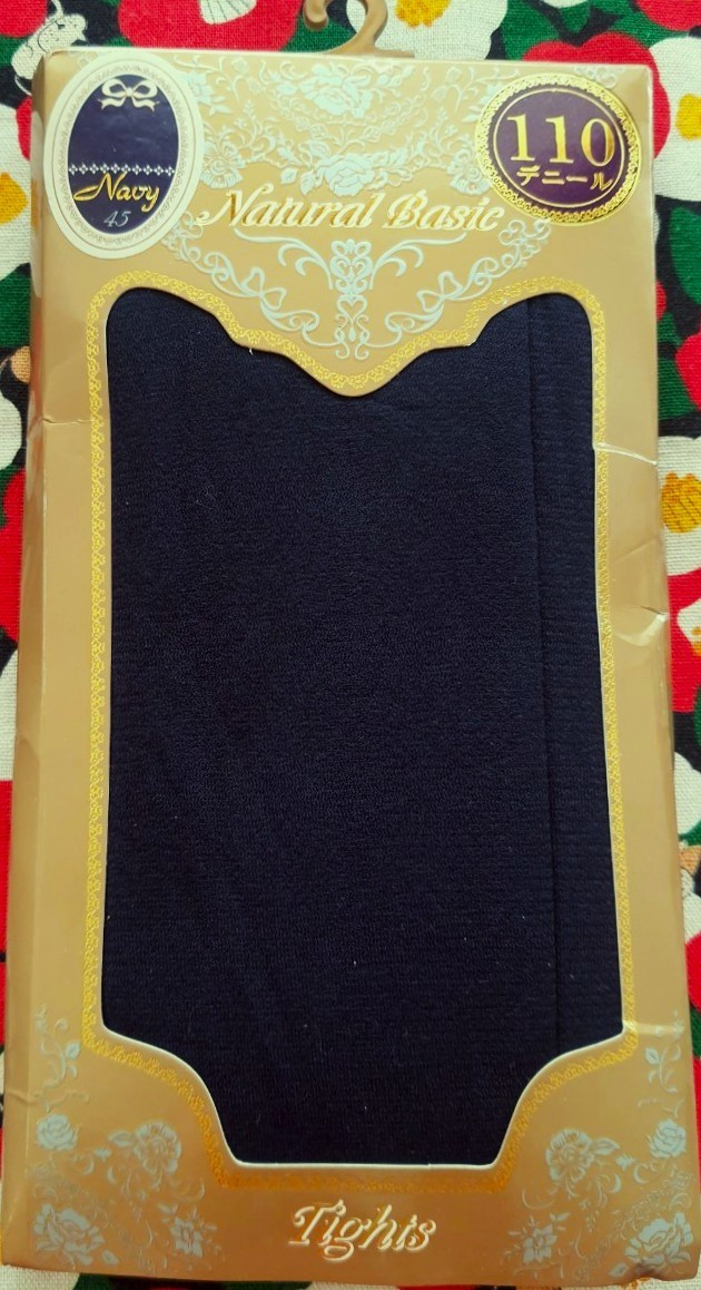 Takeuchi ถุงน่อง จากญี่ปุ่น Size : M-L 85-98 ความสูง 150-165 ใส่สบาย ยืดหยุ่นสูง Tights Col. Navy 45