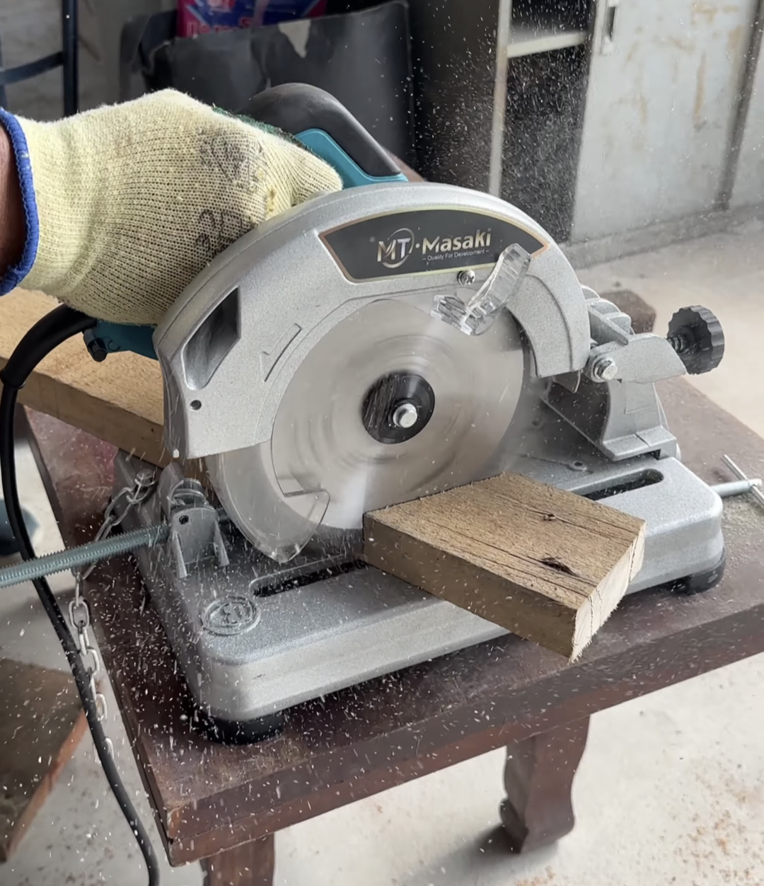 แท่นตัด 2in1 ตัดไม้ ตัดเหล็ก ขนาด 7 นิ้ว ยี่ห้อ MASAKI