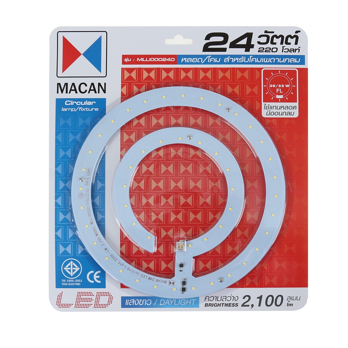 HI-TEK แผงไฟ LED ECO SERIES 24 วัตต์ (Day Light)