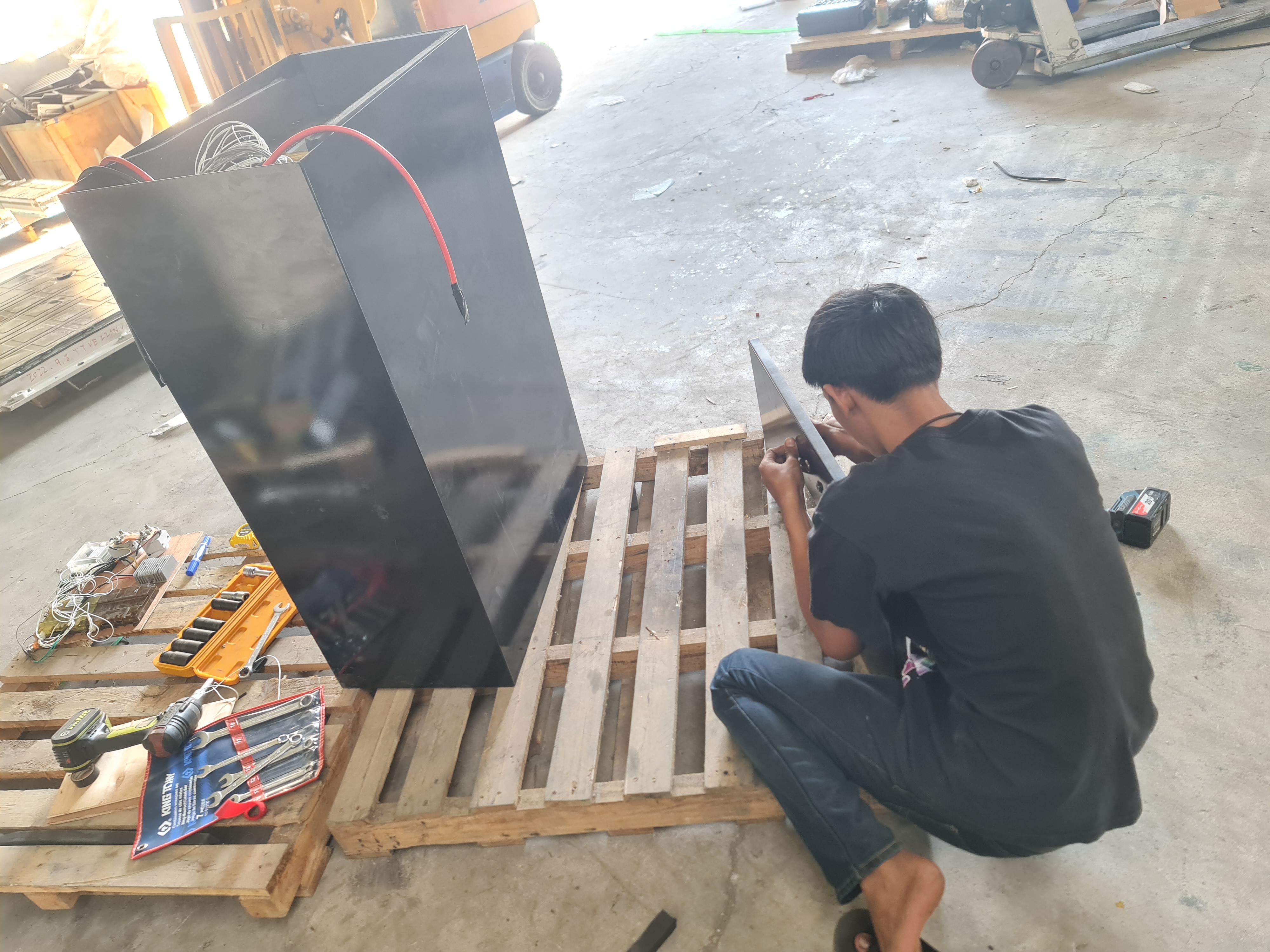 แบตเตอรี่ลิเทียม 48v 640Ah ประกอบใช้ในโรงงานอุตสาหกรรม